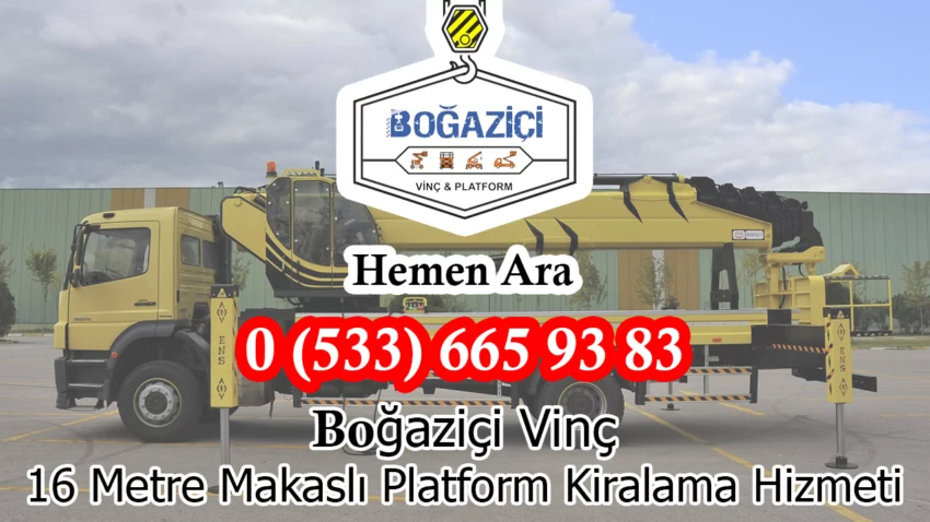 16 Metre Makaslı Platformlar